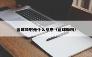 篮球颜射是什么意思（篮球颜料）