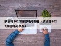 欧洲杯2023赛程时间表格（欧洲杯2023赛程时间表格）